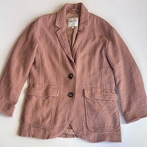 Madewell Lightspun Dorset Blazer Dark Beige Size Small